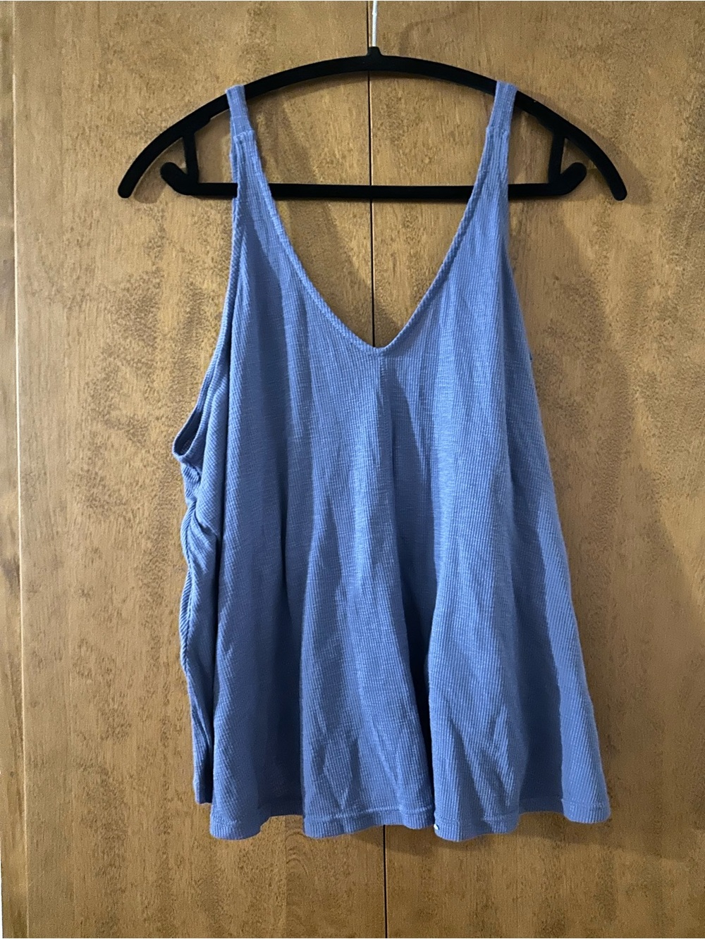 Free People Periwinkle V-Neck Relaxed Tank
